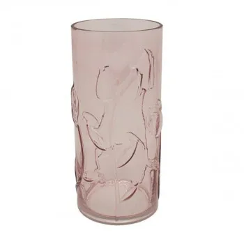 VAZNA STAKLENA PINK FLORAL L LP75770 