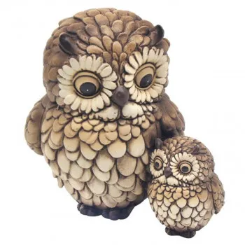 FIGURA HOOTERS OWL WITH BABY LP75438 