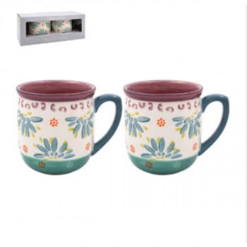 ŠOLJE SET 2/1 FLOWER EMBOSSED LP75129 