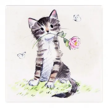 PODMETAČ CAT WITH ROSE LP96420 
