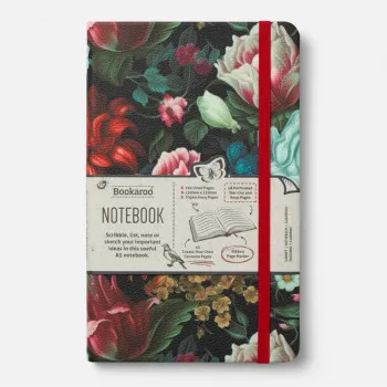 NOTES BOOKAROO A5 JOURNAL -DARK FLORAL 