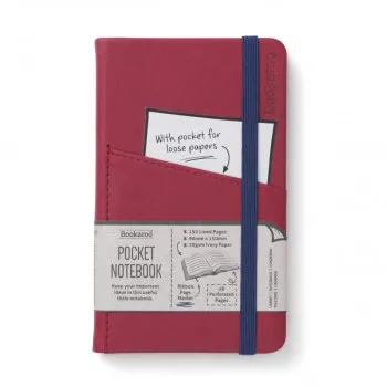 NOTES BOOKAROO A6 JOURNAL- DARK RED 