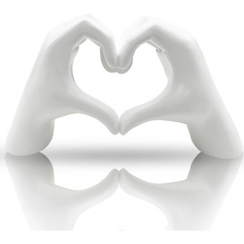 FIGURA LOVE HANDS WHITE 