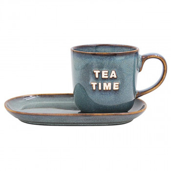 ŠOLJA SET TEA TIME -BLUE/GREY 