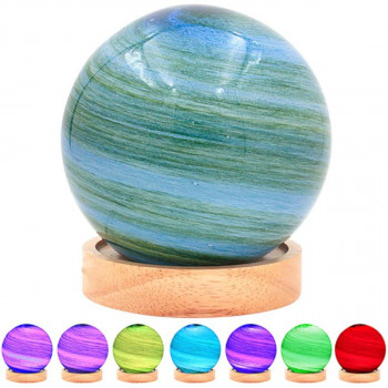 LAMPA COSMIC PLANET GREEN 12CM 