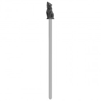 OBILJEŽIVAČ STRANICA 3D METALNI - Wolf   - Matt bullet finish 
