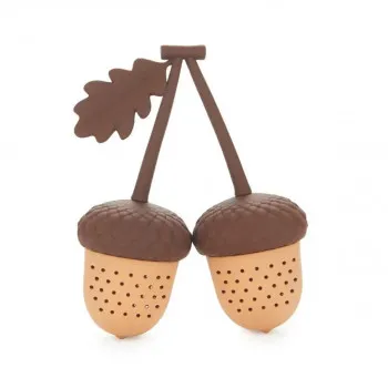INFUZER ZA ČAJ ACORN BROWN DOUBLE SILIKON 