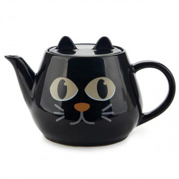 ČAJNIK WAKE CAT BLACK KERAMIKA 