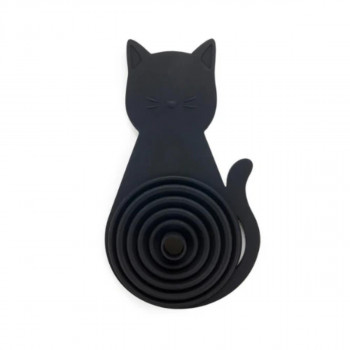 LIJEVAK MEOW BLACK MAGNET SILIKON 