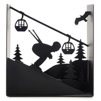 DRŽAČ ZA KNJIGE SKI RUN BLACK METAL 