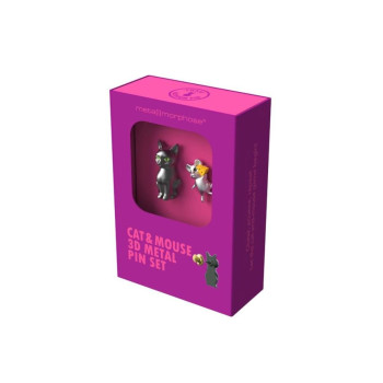 MODNI PIN – SET OD 2 PINA – MAČKA I MIŠ U POTJERI 