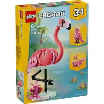 LEGO DIVLJE ŽIVOTINJE-ROZI FLAMINGO 