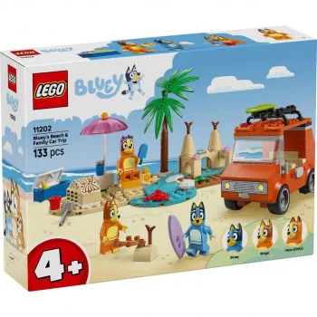LEGO 4PLUS BERRY 2025 BLUEYEVA PLAŽA I PUTOVANJE PORODICE AUTOM 4+ 