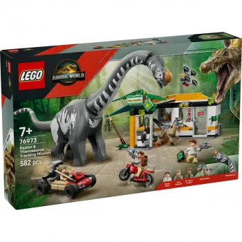 LEGO JURASSIC WORLD PRAĆENJE RAPTORA I TITANOSAURA 7+ 