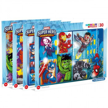PUZZLE 30 FRAME SUPERHERO 