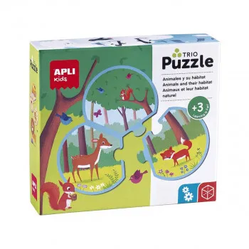 PUZZLE EDU TRIO ŽIVOTINJE I NAVIK 