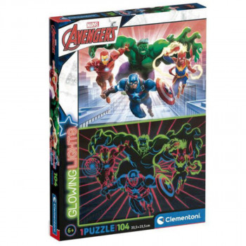 PUZZLE 104 GLOWING AVENGERS 