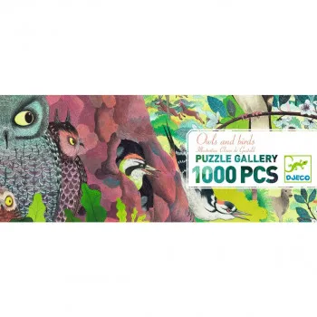 GALLERY PUZZLE - Owls and birds 1000 pcs 