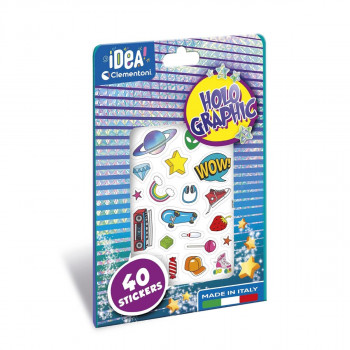 STIKER HOLOGRAPHIC CLEMENTONI 