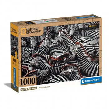 PUZZLE 1000 NG ZEBRAS IN HOLDING PEN 