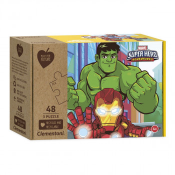 PUZZLE 3X48 MARVEL SUPERHERO 