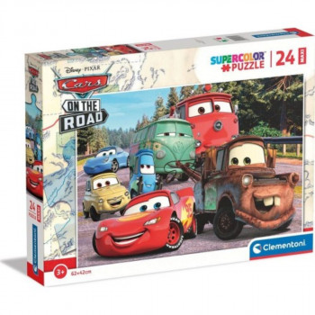 PUZZLE 24 MAXI CARS ON THE ROAD 