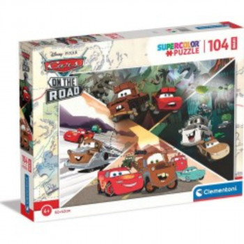 PUZZLE 104 MAXI CARS ON THE ROAD 