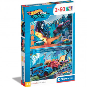 PUZZLE 2X60 HOTWHEELS 