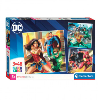 PUZZLE 3X48 SQUARE COMICS JUSTICE LEAGUE 