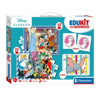 CLEMENTONI EDUKIT 4IN1 DISNEY CLASSICS 