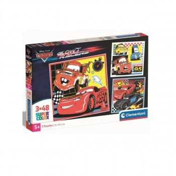 PUZZLE 3*48 SQUARE DISNEY CARS GLOW RACERS 