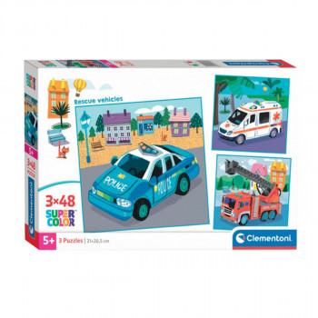 PUZZLE 3*48 SQUARE NOLI RESCUE VEHICLES 