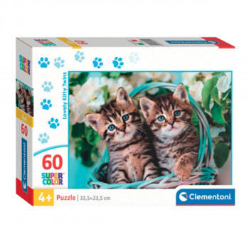 PUZZLE 60 NOLI LOVELY KITTY TWINS 2024 