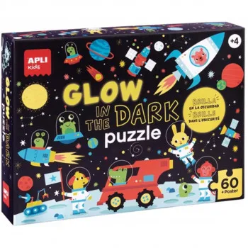 PUZZLE GLOW IN THE DARK SPACE 60U 18813AP 