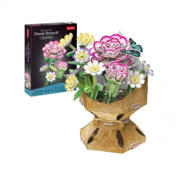 PUZZLE CUBIC FUN FLOWER BOUQUET CARNATION 