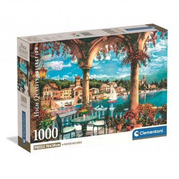 PUZZLE 1000 HQC BALCONY VIEW OF LAKE COMO COMPACT 