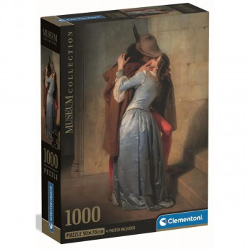 PUZZLE 1000 HQC MUSEUM THE KISS-HAYEZ COMPACT 