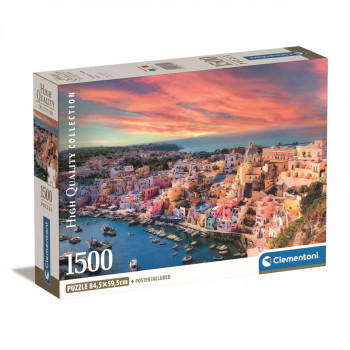 PUZZLE 1500 PICTURESQUE PROCIDA COMPACT 