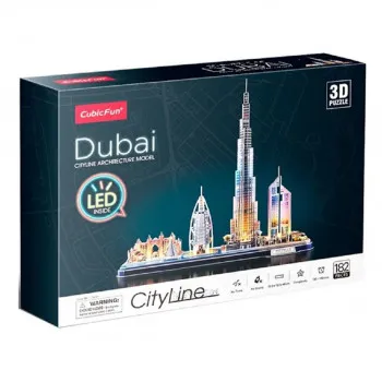 CUBIC FUN PUZZLE LED DUBAI CITYLINE L523H 
