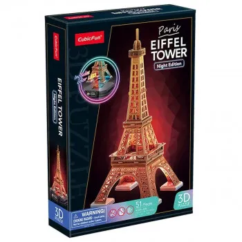 CUBIC FUN PUZZLE EIFFEL TOWER NIGHT EDITION L534H 