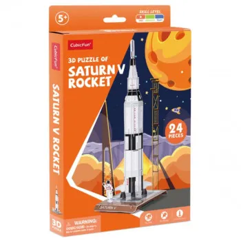 CUBIC FUN PUZZLE SATURN V ROCKET 