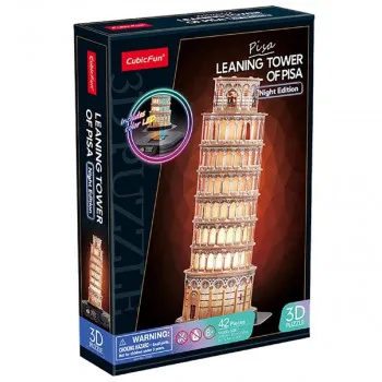CUBIC FUN PUZZLE LEANING TOWER OF PISA NIGHT 