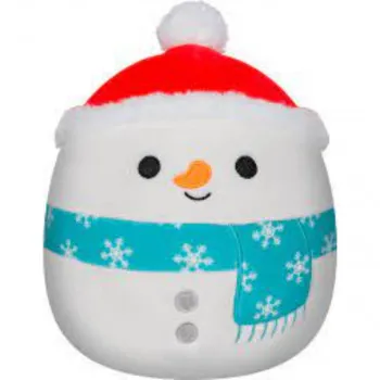 SQUISHMALLOWS 20CM SNJEGOVIĆ SA ŠALOM I KAPOM 