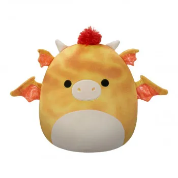 SQUISHMALLOWS 40CM ŽUTI ZMAJ SA CRVENOM KOSOM 