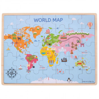 PUZZLE MAPA SVIJETA BJ098 