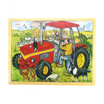 DRVENE PUZZEL TRAKTOR BJ744 