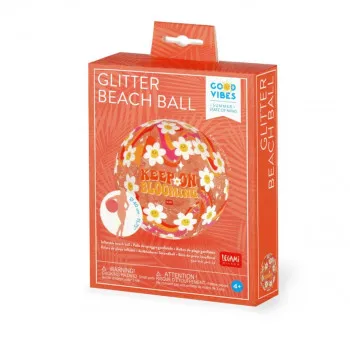 LOPTA ZA PLAŽU  - GLITTER BEACH BALL - DAISY 