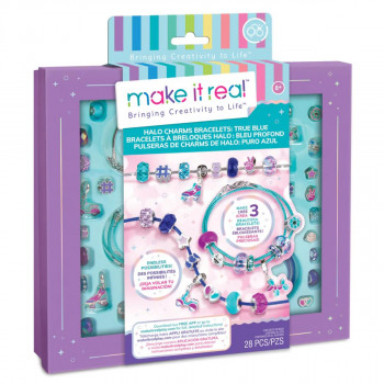 MAKE IT REAL NARUKVICE HALO CHARM BRACELETS TRUE BLUE 