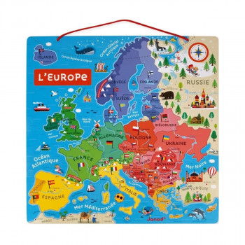 MAGNETNA KARTA EVROPA PUZZLA -JANOD 