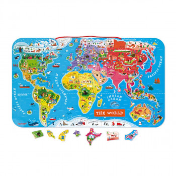MAGNETNA KARTA SVIJET PUZZLE -JANOD 